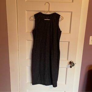 Prana  heather gray midi stretch dress M